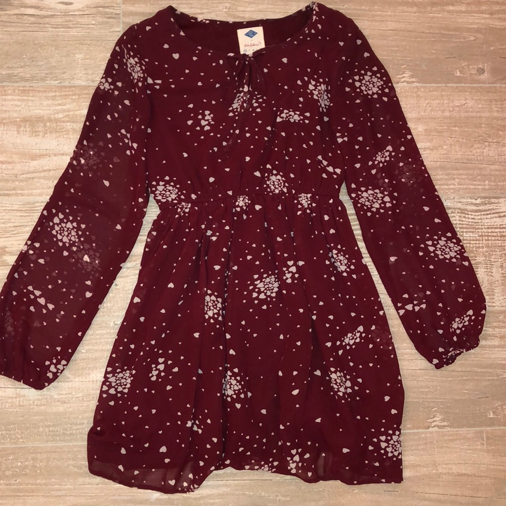 Sadie Robertson Red Patterned Dress